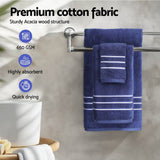 Darrahopens Home & Garden > Home & Garden Others 6 Pack Bath Towels Set Cotton Towel Navy