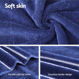 Darrahopens Home & Garden > Home & Garden Others 6 Pack Bath Towels Set Cotton Towel Navy