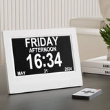 Darrahopens Home & Garden > Home & Garden Others Artiss 7" Digital Day Clock Calendar Alarm White