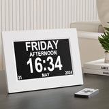 Darrahopens Home & Garden > Home & Garden Others Artiss 8" Digital Day Clock Calendar Alarm White