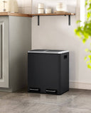 Darrahopens Home & Garden > Home & Garden Others Dual Kitchen Bin 2x15L, Black