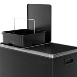 Darrahopens Home & Garden > Home & Garden Others Kitchen Dual Recycling Bin 30L, Black