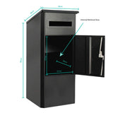 Darrahopens Home & Garden > Home & Garden Others Parcel Delivery Drop Box Mailbox - Secure Home Package Post Locker 38x38x90cm