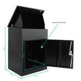 Darrahopens Home & Garden > Home & Garden Others Parcel Delivery Drop Box Mailbox - Secure Home Package Post Locker 44x35x58cm