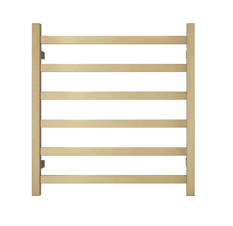 Darrahopens Home & Garden > Home & Garden Others Premium Brushed Gold Towel Rack - 6 Bars, Square Design, AU Standard, 650x620mm Wide