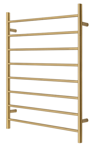 Darrahopens Home & Garden > Home & Garden Others Premium Brushed Gold Towel Rack - 8 Bars, Round Design, AU Standard, 1000x850mm Wide