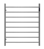 Darrahopens Home & Garden > Home & Garden Others Premium Brushed Nickel Heated Towel Rack with LED control- 8 Bars, Round Design, AU Standard, 1000x850mm Wide