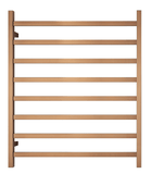 Darrahopens Home & Garden > Home & Garden Others Premium Brushed Rose Gold Heated Towel Rack - 8 Bars, Square Design, AU Standard, 1000x850mm Wide