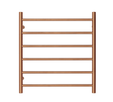 Darrahopens Home & Garden > Home & Garden Others Premium Brushed Rose Gold Towel Rack - 6 Bars, Round Design, AU Standard, 650x620mm Wide