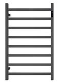 Darrahopens Home & Garden > Home & Garden Others Premium Matte Black Heated Towel Rack with LED- 8 Bars, Square Design, AU Standard, 1000x620mm Wide