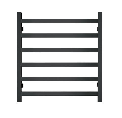 Darrahopens Home & Garden > Home & Garden Others Premium Matte Black Towel Rack - 6 Bars, Square Design, AU Standard, 650x620mm Wide