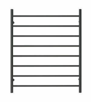 Darrahopens Home & Garden > Home & Garden Others Premium Matte Black Towel Rack - 8 Bars, Round Design, AU Standard, 1000x850mm Wide