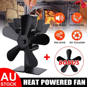 Darrahopens Home & Garden > Home & Garden Others Wood Heater Fan Eco Heat Powered Self-Powered Silent for Fireplace Stove Burner