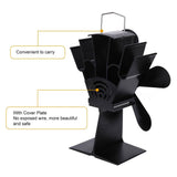 Darrahopens Home & Garden > Home & Garden Others Wood Heater Fan Eco Heat Powered Self-Powered Silent for Fireplace Stove Burner