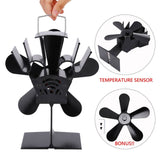 Darrahopens Home & Garden > Home & Garden Others Wood Heater Fan Eco Heat Powered Self-Powered Silent for Fireplace Stove Burner