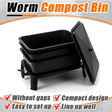 Darrahopens Home & Garden > Home & Garden Others Worm Farm Factory worm wee Composter 30L 4 Trays Compost Bin Worm Farm Composting System