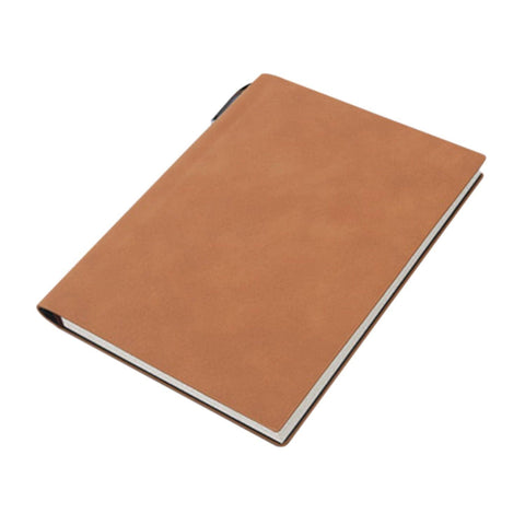 Darrahopens Home & Garden > Home Office Accessories A5 200 Pages Fashion Glued PU Leather Cover Journal Travel Notebook Travellers Diary(Brown)