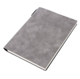 Darrahopens Home & Garden > Home Office Accessories A5 200 Pages Fashion Glued PU Leather Cover Journal Travel Notebook Travellers Diary(Grey)