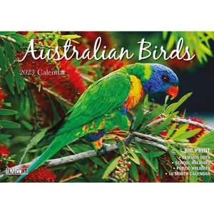 Darrahopens Home & Garden > Home Office Accessories Australian Birds – 2023 Rectangle Wall Calendar 16 Months Planner New Year Gift