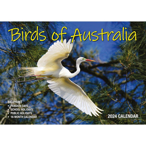 Darrahopens Home & Garden > Home Office Accessories Birds Of Australia - 2024 Rectangle Wall Calendar 16 Months Birdwatching Photos