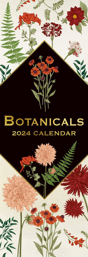 Darrahopens Home & Garden > Home Office Accessories Botanicals - 2024 Slimline Slim Wall Calendar Hanging Planner New Year Gift