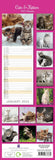 Darrahopens Home & Garden > Home Office Accessories Cats & Kittens - 2024 Slimline Slim Wall Calendar Hanging Planner New Year Gift