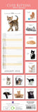 Darrahopens Home & Garden > Home Office Accessories Cute Kittens - 2024 Slimline Slim Wall Calendar Hanging Planner New Year Gift