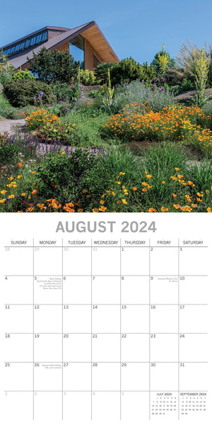 Darrahopens Home & Garden > Home Office Accessories Great Gardens of England 2024 Square Wall Calendar 16Month Planner New Year Gift