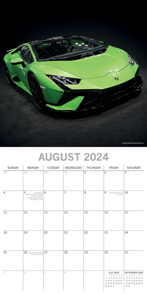 Darrahopens Home & Garden > Home Office Accessories Lamborghini - 2024 Square Wall Calendar 16 Month Planner Christmas New Year Gift