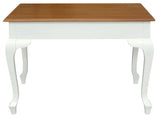 Darrahopens Home & Garden > Home Office Accessories Queen Anne 2 Drawer Desk (White Caramel)