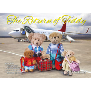 Darrahopens Home & Garden > Home Office Accessories The Return Of Teddy 2023 Rectangle Wall Calendar 16 Months Planner New Year Gift