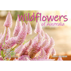 Darrahopens Home & Garden > Home Office Accessories Wildflowers of Australia - 2024 Rectangle Wall Calendar 16 Months Floral Images