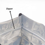 Darrahopens Home & Garden > Kitchenware 100 Resealable Mylar Stand Up Bags 36x25cm - Black Food Packaging Zip Pouch