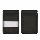 Darrahopens Home & Garden > Kitchenware 100 Resealable Mylar Stand Up Bags 36x25cm - Black Food Packaging Zip Pouch