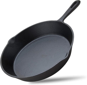 Darrahopens Home & Garden > Kitchenware 10inch 26cm Cast Iron Skillet Cookware Chef Quality Pre-Seasoned Pan Pans