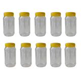 Darrahopens Home & Garden > Kitchenware 10x 1Kg Plastic Honey Jars + Lids - Round Clear Food Grade Packaging Containers