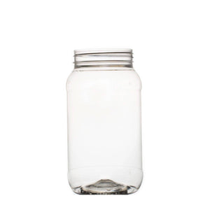 Darrahopens Home & Garden > Kitchenware 10x 1Kg Plastic Honey Jars + Lids - Round Clear Food Grade Packaging Containers