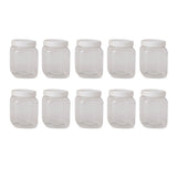 Darrahopens Home & Garden > Kitchenware 10x 250g Plastic Honey Jars + Lids - Square Clear Food Grade Packaging Containers