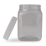 Darrahopens Home & Garden > Kitchenware 10x 250g Plastic Honey Jars + Lids - Square Clear Food Grade Packaging Containers