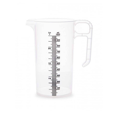 Darrahopens Home & Garden > Kitchenware 1L Measuring Jug Heavy Duty Clear Plastic Propylene Food Grade BPA 5 Pro-Jug