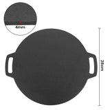 Darrahopens Home & Garden > Kitchenware 28cm Seasoned Cast Iron Induction Crepes Pan Baking Pancake Tool Pizza Bakeware