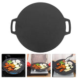 Darrahopens Home & Garden > Kitchenware 28cm Seasoned Cast Iron Induction Crepes Pan Baking Pancake Tool Pizza Bakeware