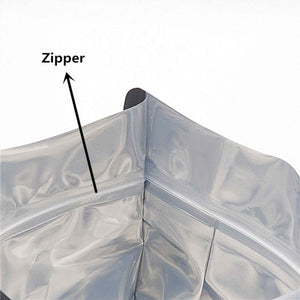 Darrahopens Home & Garden > Kitchenware 400 Resealable Mylar Stand Up Bags 36x25cm - Black Food Packaging Zip Pouch