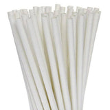 Darrahopens Home & Garden > Kitchenware 50 Pack White Drinking Straws Biodegradable Eco Paper Birthday Party Event Bistro Bar Cafe Take Away