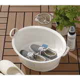 Darrahopens Home & Garden > Kitchenware [6-PACK] INOMATA Japan Wash Bucket White 12L