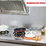 Darrahopens Home & Garden > Kitchenware Aluminum Foil Sticker Self Adhesive Oil-proof Waterproof Kitchen Cabinet Wall(40*300cm)