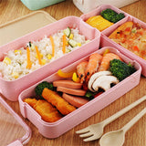 Darrahopens Home & Garden > Kitchenware Cookingstuff 3-Layer Bento Box Students Lunch Box Eco-Friendly Leakproof 900ml Food Container