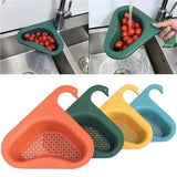 Darrahopens Home & Garden > Kitchenware cookingstuff Triangle Sink Kitchen Storage Drain Basket Rack Shelf Strainer Organizer