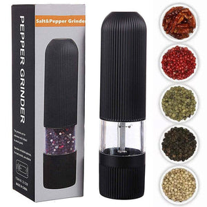 Darrahopens Home & Garden > Kitchenware Electric Salt Pepper Mill Grinder Battery Powered LED Light Adjustable AU