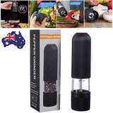 Darrahopens Home & Garden > Kitchenware Electric Salt Pepper Mill Grinder Battery Powered LED Light Adjustable AU